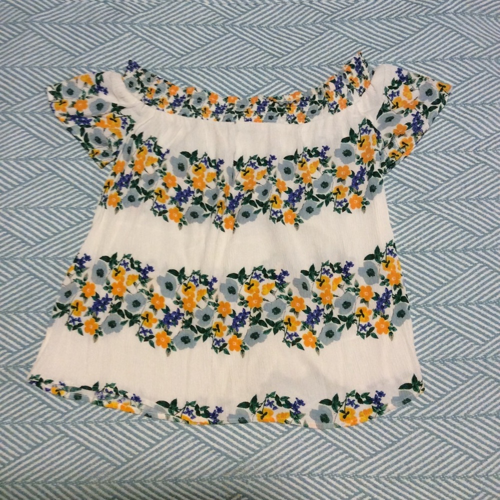 Off the shoulder floral top